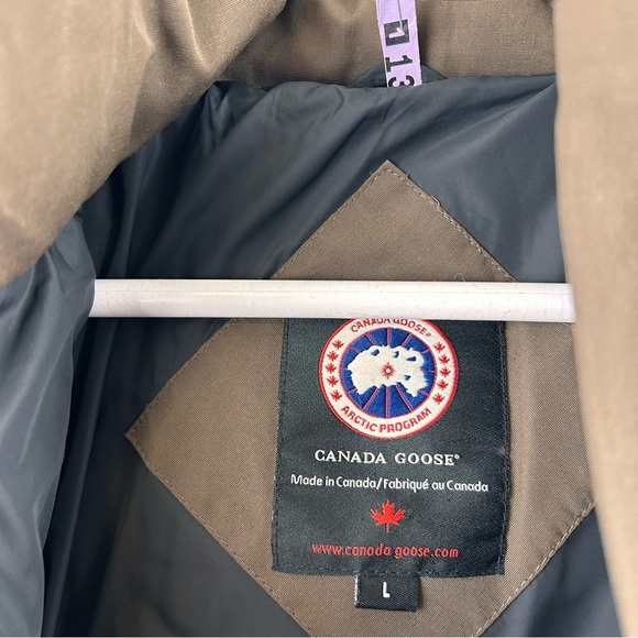 Canada Goose Chelsea Style Down Parka Women’s L Brown Arctic Program Made Canada - Picture 8 of 16